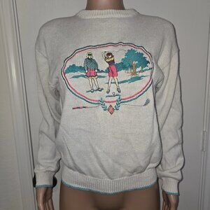VTG Van Heusen For Her Womens Golf Sweatshirt Sz M